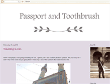 Tablet Screenshot of passportandtoothbrush.com